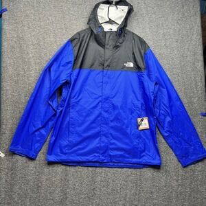 The North Face Jacket Mens XL Blue Black Hyvent Venture NF0A4P8KEF1 Rain Coat